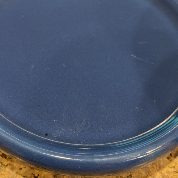 Longaberger Pint Crock With Lid / Coaster Cornflower Blue Pottery - Picture 17 of 17